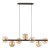 ESTERA WOOD ORZECH BURSZTYN Lampa wisząca 7XG9 11096 TK Lighting Brąz Bursztynowy