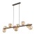 ESTERA WOOD ORZECH BURSZTYN Lampa wisząca 9XG9 11097 TK Lighting Brąz Bursztynowy