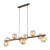 ESTERA WOOD ORZECH BURSZTYN Lampa wisząca 9XG9 11097 TK Lighting Brąz Bursztynowy
