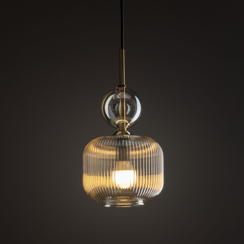 SOPHIA COGNAC Lampa wisząca 1XE14 11038 TK Lighting Czarny, Koniak Koniak Bursztyn