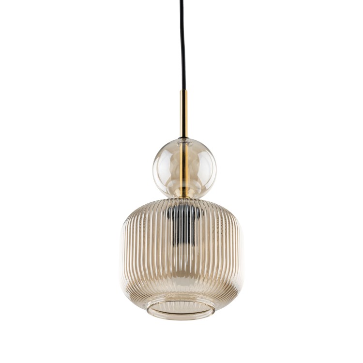 SOPHIA COGNAC Lampa wisząca 1XE14 11038 TK Lighting Czarny, Koniak Koniak Bursztyn