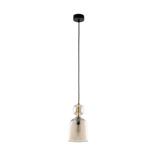 SOPHIA COGNAC Lampa wisząca 1XE14 11039 TK Lighting Bursztyn, Czarny Brązowy