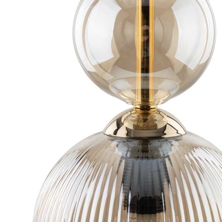 SOPHIA COGNAC Lampa wisząca 1XE14 11039 TK Lighting Bursztyn, Czarny Brązowy