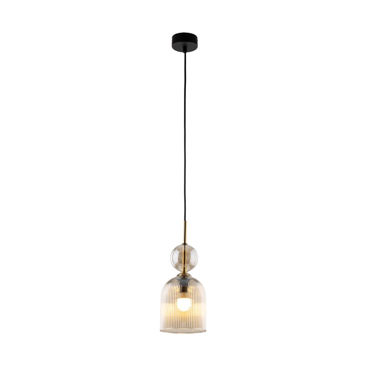 SOPHIA COGNAC Lampa wisząca 1XE14 11039 TK Lighting Bursztyn, Czarny Brązowy