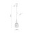 SOPHIA COGNAC Lampa wisząca 1XE14 11039 TK Lighting Bursztyn, Czarny Brązowy