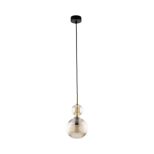 SOPHIA COGNAC Lampa wisząca 1XE14 11040 TK Lighting Czarny, Bursztyn Brązowy