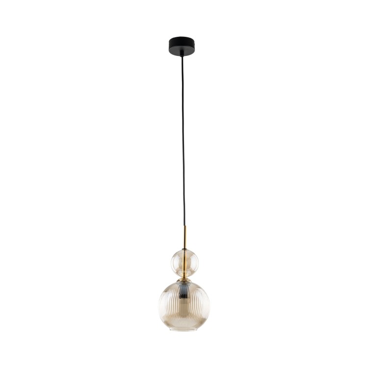 SOPHIA COGNAC Lampa wisząca 1XE14 11040 TK Lighting Czarny, Bursztyn Brązowy