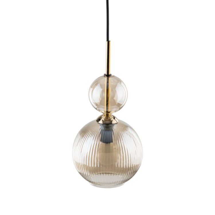 SOPHIA COGNAC Lampa wisząca 1XE14 11040 TK Lighting Czarny, Bursztyn Brązowy