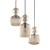 SOPHIA COGNAC Lampa wisząca 3XE14 11041 TK Lighting Czarny, Koniak Koniak Bursztyn