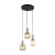 SOPHIA COGNAC Lampa wisząca 3XE14 11041 TK Lighting Czarny, Koniak Koniak Bursztyn