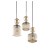 SOPHIA COGNAC Lampa wisząca 3XE14 11041 TK Lighting Czarny, Koniak Koniak Bursztyn