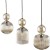 SOPHIA COGNAC Lampa wisząca 3XE14 11042 TK Lighting Czarny, Koniak Koniak Bursztyn