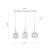 SOPHIA COGNAC Lampa wisząca 3XE14 11042 TK Lighting Czarny, Koniak Koniak Bursztyn