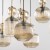 SOPHIA COGNAC Lampa wisząca 5XE14 11043 TK Lighting Czarny, Koniak Koniak Bursztyn