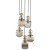SOPHIA COGNAC Lampa wisząca 5XE14 11043 TK Lighting Czarny, Koniak Koniak Bursztyn