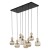 SOPHIA COGNAC Lampa wisząca 8XE14 11045 TK Lighting Czarny, Koniak Koniak Bursztyn