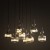 SOPHIA COGNAC Lampa wisząca 8XE14 11045 TK Lighting Czarny, Koniak Koniak Bursztyn