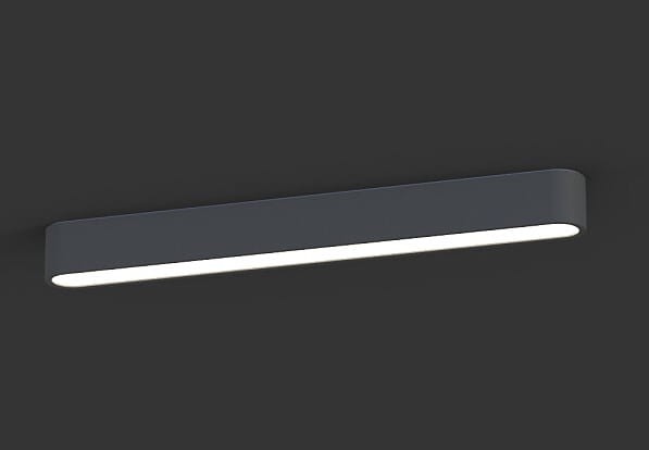 Oprawa liniowa sufitowa SOFT CEILING LED 60X6 GRAPHITE 7527 NOWODVORSKI Lighting T8 60cm Loft nowoczesna lampa sufitowa oświetleniowa grafitowa Inspiracje Premium