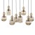 SOPHIA COGNAC Lampa wisząca 8XE14 11045 TK Lighting Czarny, Koniak Koniak Bursztyn