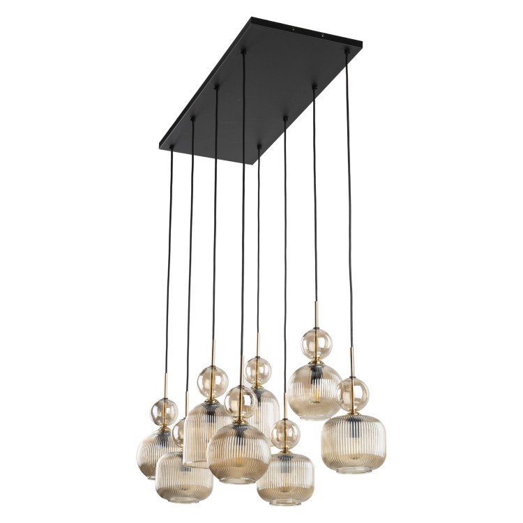 SOPHIA COGNAC Lampa wisząca 8XE14 11045 TK Lighting Czarny, Koniak Koniak Bursztyn