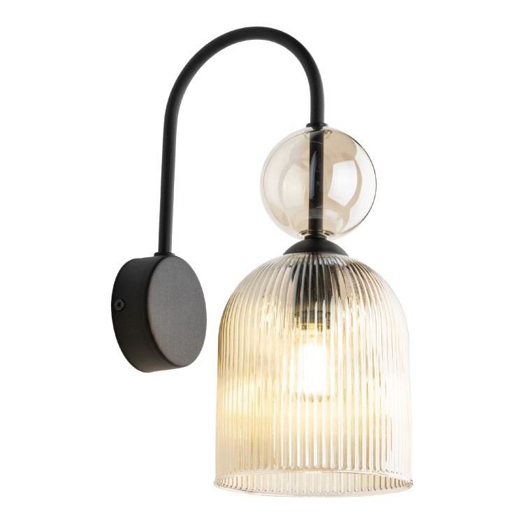 SOPHIA COGNAC Kinkiet 1XE14 11140 TK Lighting Czarny, Koniak Koniak Bursztyn