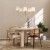 CANDI SABIA Lampa wisząca 6XE27 11072 TK Lighting Beż Beżowy