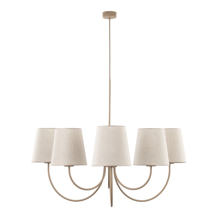 CANDI SABIA Lampa wisząca 6XE27 11072 TK Lighting Beż Beżowy