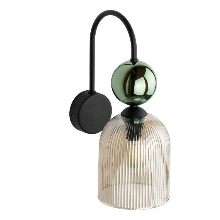 SOPHIA GREEN COGNAC Kinkiet 1XE14 11143 TK Lighting Czarny, Zielony Koniak