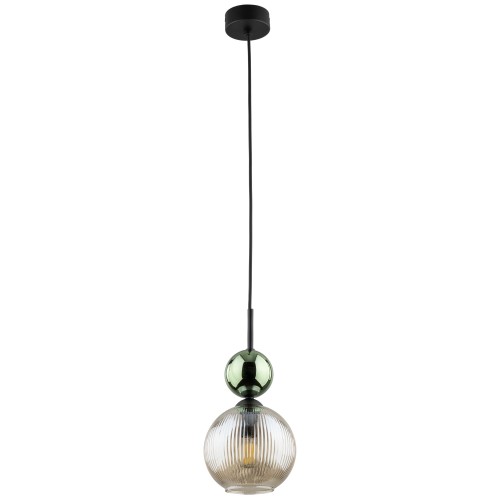 SOPHIA GREEN COGNAC Lampa wisząca 1XE14 11145 TK Lighting Czarny, Zielony Koniak