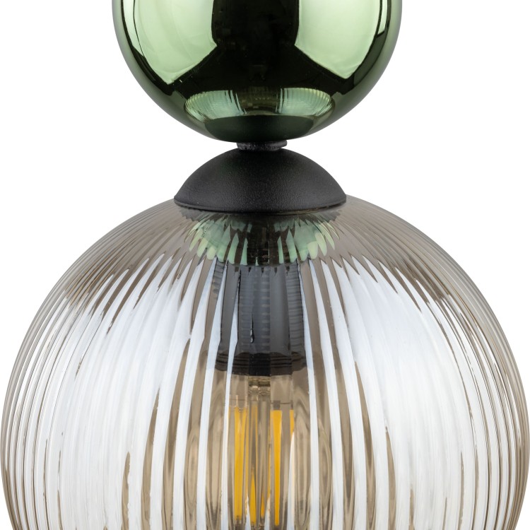 SOPHIA GREEN COGNAC Lampa wisząca 1XE14 11145 TK Lighting Czarny, Zielony Koniak