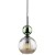 SOPHIA GREEN COGNAC Lampa wisząca 1XE14 11145 TK Lighting Czarny, Zielony Koniak