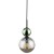 SOPHIA GREEN COGNAC Lampa wisząca 1XE14 11145 TK Lighting Czarny, Zielony Koniak