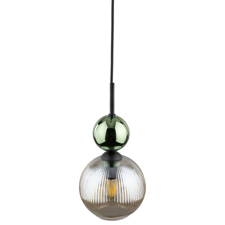 SOPHIA GREEN COGNAC Lampa wisząca 1XE14 11145 TK Lighting Czarny, Zielony Koniak