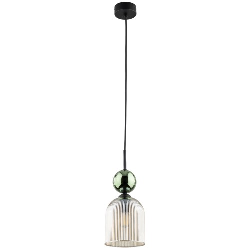 SOPHIA GREEN COGNAC Lampa wisząca 1XE14 11146 TK Lighting Czarny, Zielony Koniak