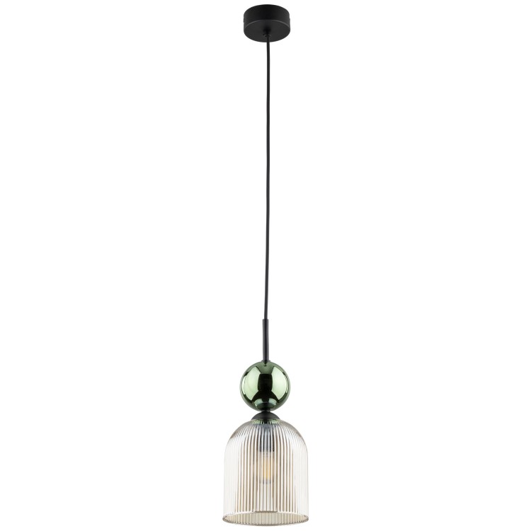 SOPHIA GREEN COGNAC Lampa wisząca 1XE14 11146 TK Lighting Czarny, Zielony Koniak