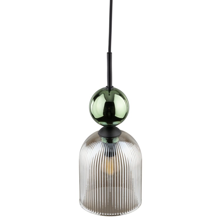 SOPHIA GREEN COGNAC Lampa wisząca 1XE14 11146 TK Lighting Czarny, Zielony Koniak