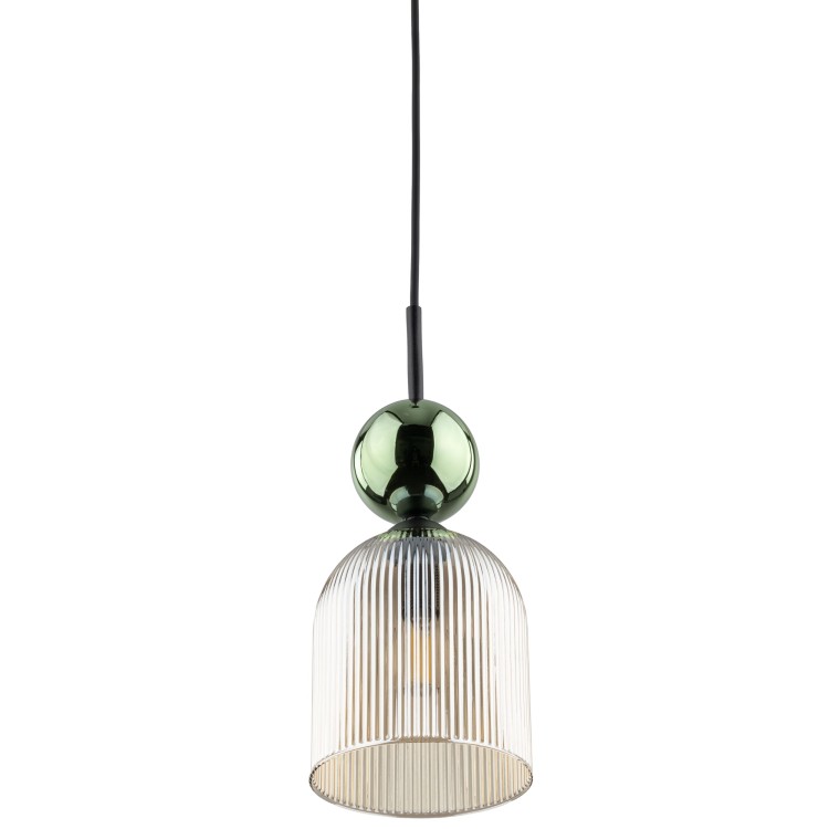 SOPHIA GREEN COGNAC Lampa wisząca 1XE14 11146 TK Lighting Czarny, Zielony Koniak