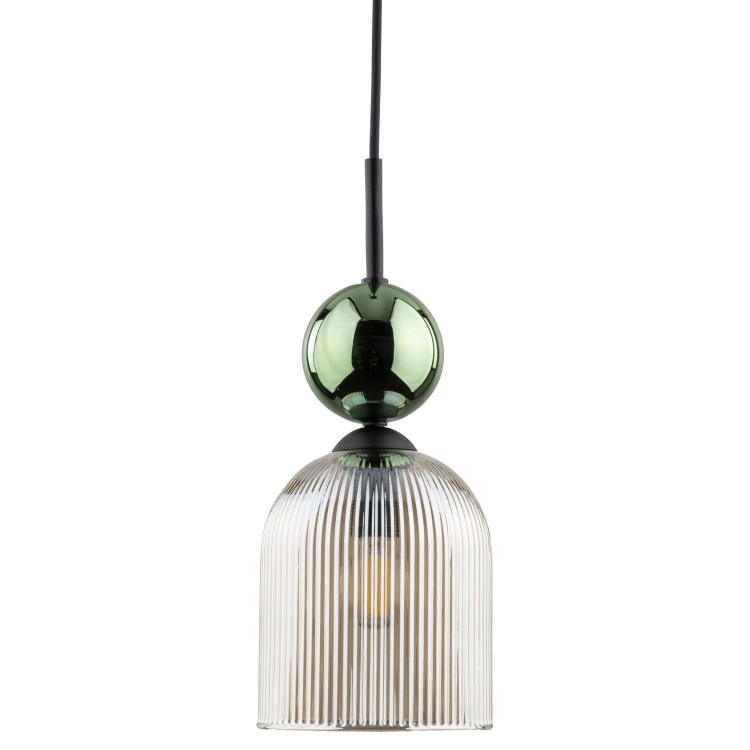 SOPHIA GREEN COGNAC Lampa wisząca 1XE14 11146 TK Lighting Czarny, Zielony Koniak