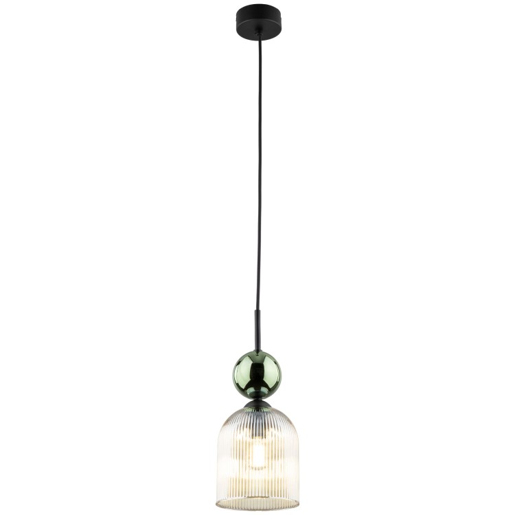 SOPHIA GREEN COGNAC Lampa wisząca 1XE14 11146 TK Lighting Czarny, Zielony Koniak