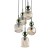 SOPHIA GREEN COGNAC Lampa wisząca 5XE14 11149 TK Lighting Czarny, Zielony