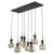 SOPHIA GREEN COGNAC Lampa wisząca 8XE14 11151 TK Lighting Czarny, Zielony Koniak