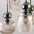 SOPHIA GREEN COGNAC Lampa wisząca 8XE14 11151 TK Lighting Czarny, Zielony Koniak