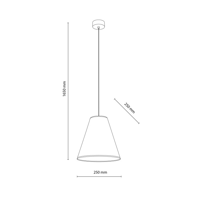 CONEA SABIA Lampa wisząca 1XE27 11202 TK Lighting Sabia Beżowy