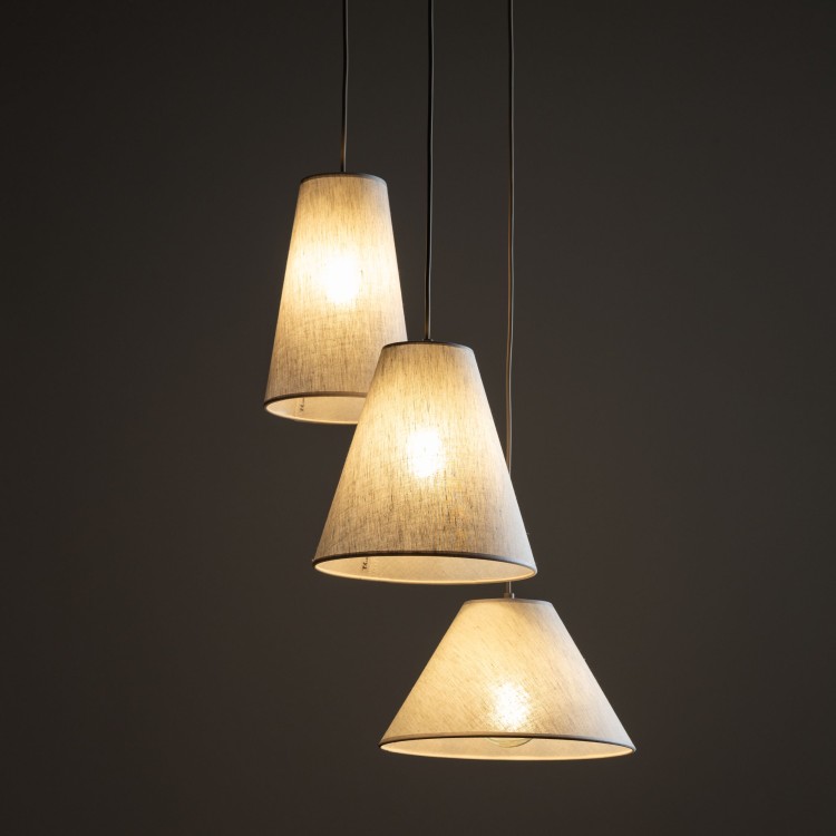 CONEA SABIA Lampa wisząca 3XE27 11203 TK Lighting Sabia Beżowy