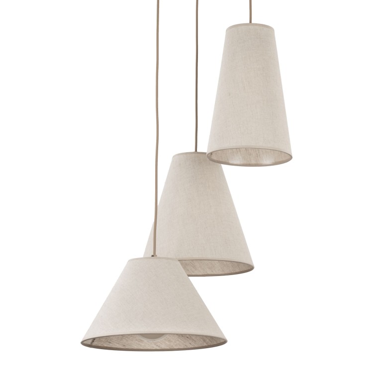CONEA SABIA Lampa wisząca 3XE27 11203 TK Lighting Sabia Beżowy