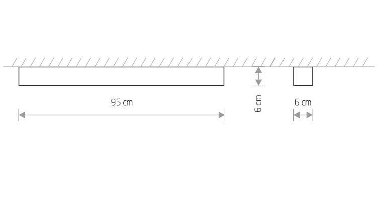 Oprawa liniowa sufitowa SOFT CEILING LED 90X6 GRAPHITE 7533 NOWODVORSKI Lighting T8 90cm Loft nowoczesna lampa sufitowa oświetleniowa grafitowa Inspiracje Premium