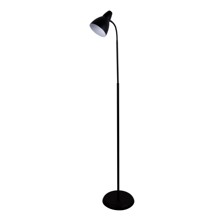PARG BLACK Lampa podłogowa 1XE27 3537 TK Lighting Czarny Czarny, Biały