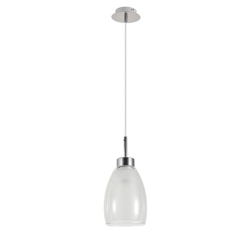 MORRO CHROME/WHITE Lampa wisząca 1XE27 6992 TK Lighting Chrom Biały