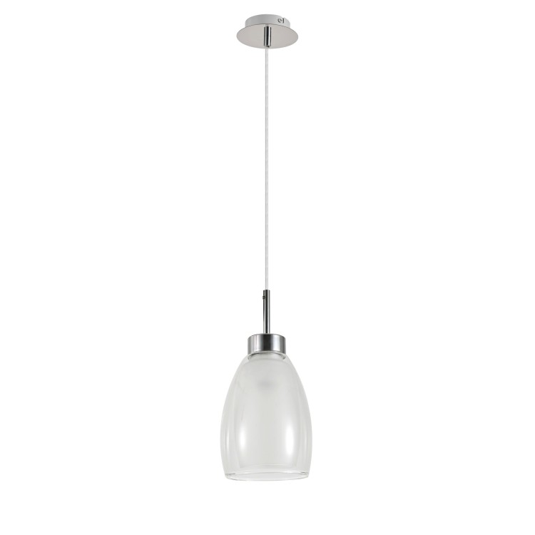 MORRO CHROME/WHITE Lampa wisząca 1XE27 6992 TK Lighting Chrom Biały