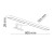 LEITO BLACK Kinkiet 2w1 LED 12W 80 cm 6355 TK Lighting Czarny Biały